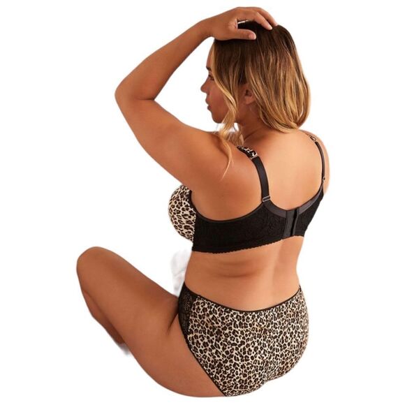 NWT Déesse Lingerie Animal Print Lace Wings T-Shirt Bra - Picture 3 of 11